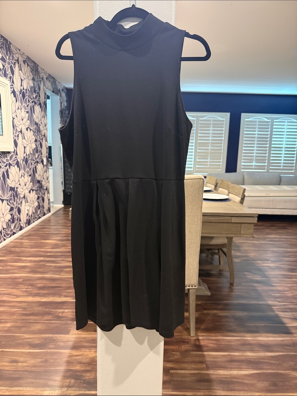 Mossimo Supply Co. Black Sleeveless Mock Neck Mini Dress